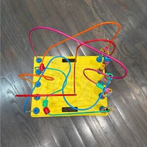 Vintage 1988 Playskool Sesame Street Colorful Bead Maze Activity Toy